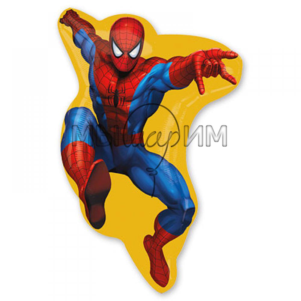 Фольгированный шар Человек паук в прыжке