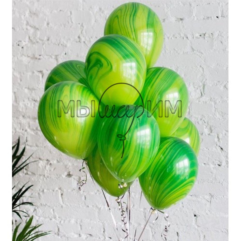 Мраморные шары Агат зеленые Green