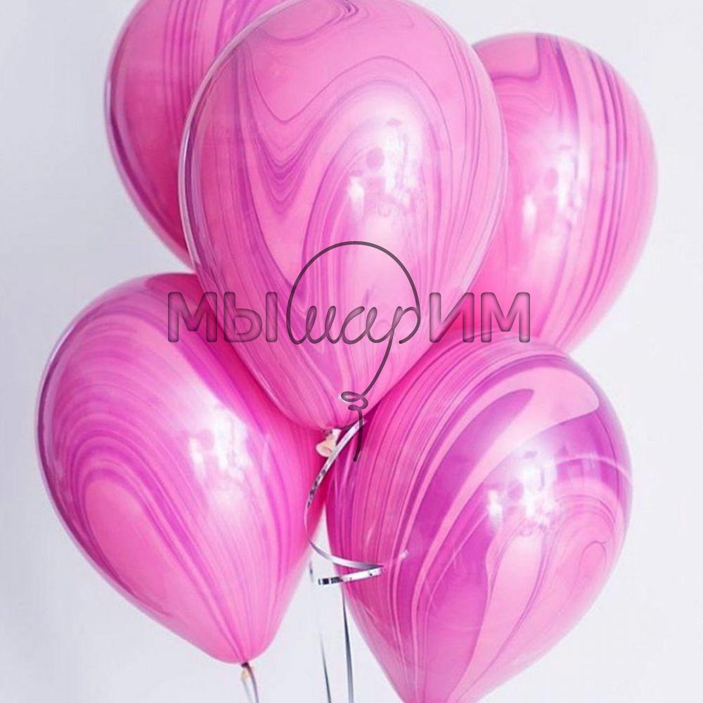 Мраморные шары Агат розовые Pink & Violet