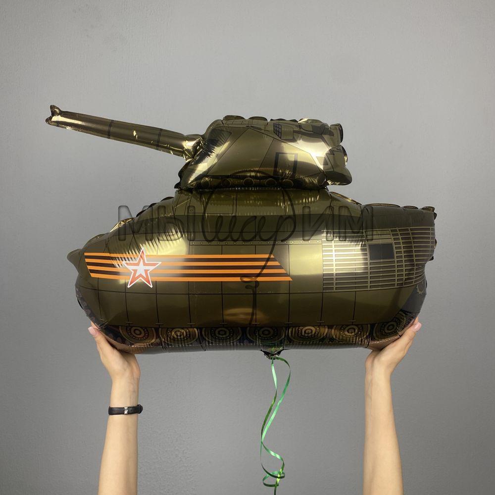 Фольгированный шар Фигура Танк Военный