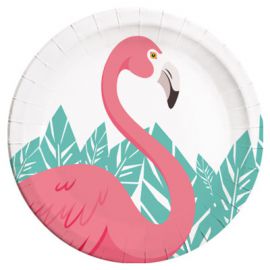 Тарелки Фламинго 23см, 8шт