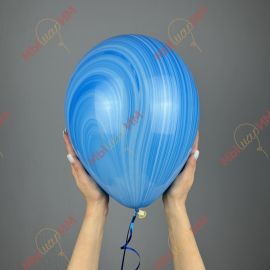 Мраморные шары Агат голубые Blue & White