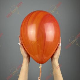 Мраморные шары Агат оранжевые Red & Orange