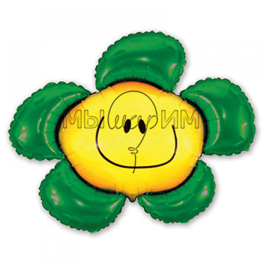 Фольгированный шар Цветок зеленый