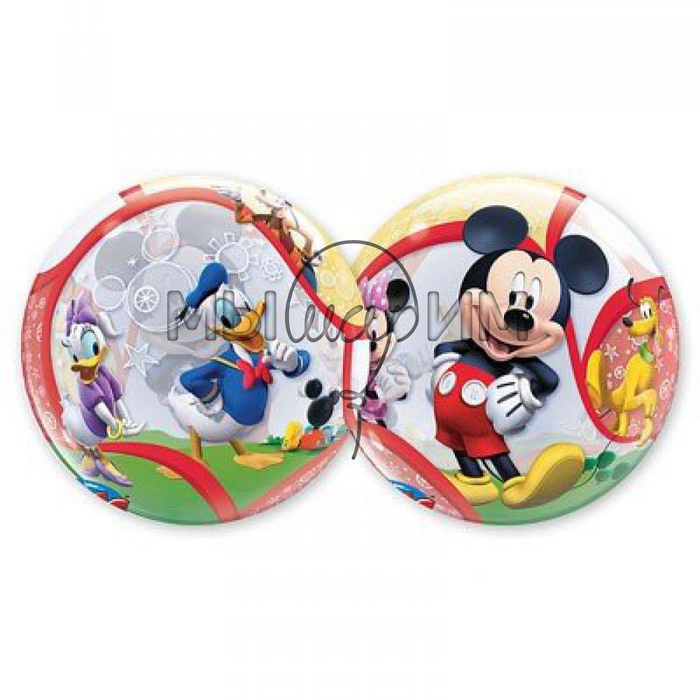 Фольгированный шар BUBBLE 22" Disney Микки и его друзья