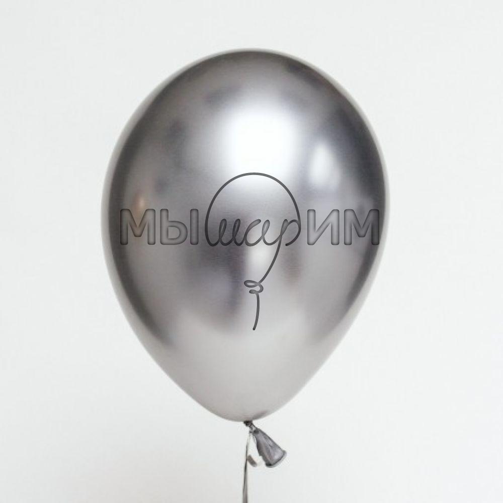 Воздушные шары "Хром" серебро