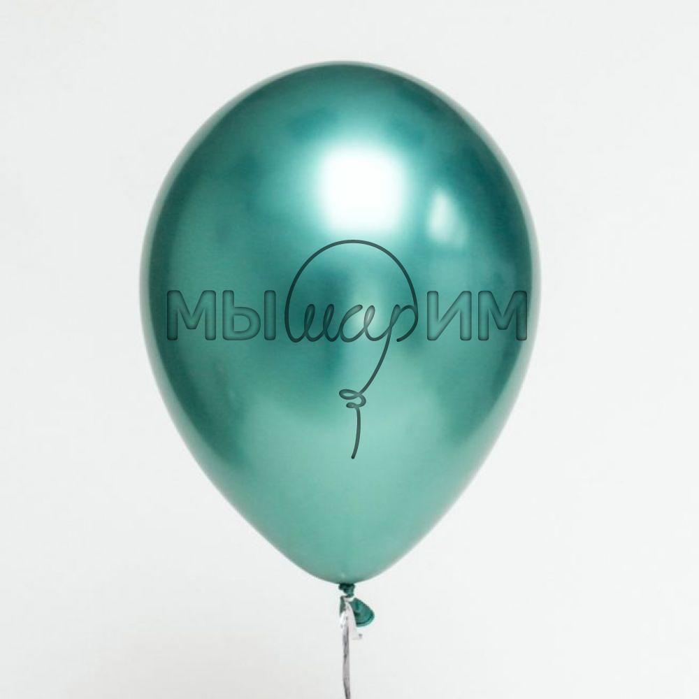 Воздушные шары "Хром" зеленый