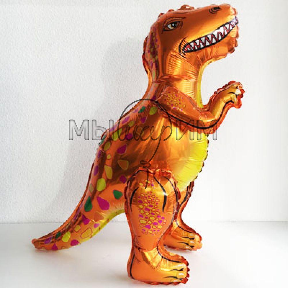 Ходячий шар Динозавр Тираннозавр оранжевый