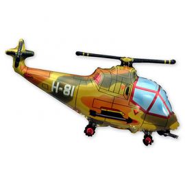 Фольгированный шар Вертолет милитари
