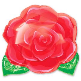 Фольгированный шар Роза красная малая