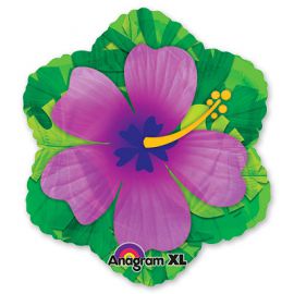 Фольгированный шар  Гибискус фиолетовый