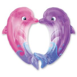 Фольгированный шар Дельфины целующиеся