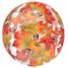 Фольгированный шар 3D СФЕРА 16" Листья осенние