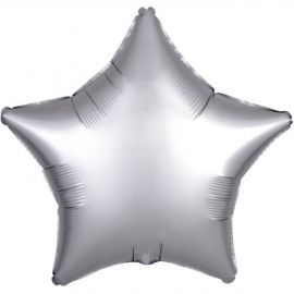 Фольгированный шар ЗВЕЗДА 45 см Сатин Platinum