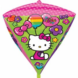 Фольгированный шар 3D АЛМАЗ 17" Hello Kitty 