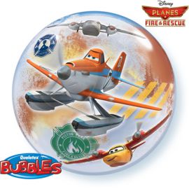 Фольгированный шар BUBBLE 22" Disney Самолеты Огонь Вода