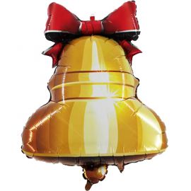 Фольгированный шар Колокольчик с ленточкой