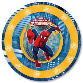 Тарелки бумажные Marvel Человек-Паук 23см, 6шт