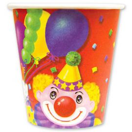 Стаканы Клоун с шарами 190мл, 6шт