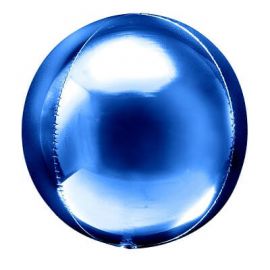Фольгированный шар 3D СФЕРА Металлик Blue