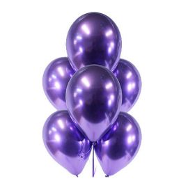 Воздушные шары "Хром" фиолетовый
