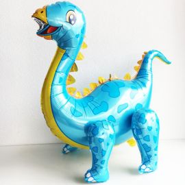 Ходячий шар Динозавр Диплодок голубой