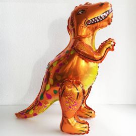 Ходячий шар Динозавр Тираннозавр оранжевый