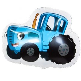 Фольгированный шар Синий трактор
