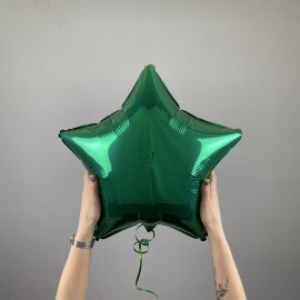 Фольгированный шар 45 см ЗВЕЗДА Зеленая
