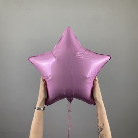 Фольгированный шар 45 см ЗВЕЗДА Пастель Розовая