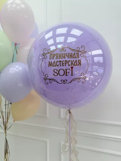 Шары для девушки — пример красивой композиции из воздушных шаров