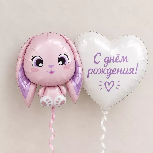 Шары для девочки — пример красивой композиции из воздушных шаров